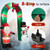 8 Feet Christmas Inflatable Archway with Santa Claus and Snowman - Color: Multicolor - Size: 8 ft D681-CM23984US