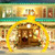 10.5 Feet Christmas Pre-Lit Arch with Gold Ornament Cap and 300 Warm White LED Lights B593-CM25056US