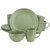Gibson Home Everyday Plus 12 Piece Round Stoneware Dinnerware Set in Green D970-142563.12