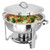 MegaChef 5.3 Quart Round Stainless Steel Professional Chafing Dish/Food Warmer/Buffet Server Servin D970-MG-431203