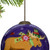 Christmas Moose Walking Hand Painted Mouth Blown Glass Ornament N270-477507