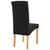  Dining Chair Set of 6 Black Fabric and wooden frame Standard A949-277276