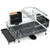 2-Tier Detachable Dish Rack with Drainboard and 360?° Swivel Spout B593-KC55265