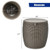9.5 Gallon 4-in-1 Patio Rattan Cool Bar Cocktail Table Side Table-Brown - Color: Brown D681-OP70809CF