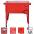 Red Portable Outdoor Patio Cooler Cart - Color: Red D681-OP2979