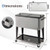 Portable Patio Cooler with Bottom Storage Shelf and Bottle Opener-Gray - Color: Gray D681-NP12523HH