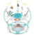 Baby Activity Center Height Adjustable Baby Bouncing Saucer with Interactive Toys-Blue - Color: Blue D681-BC10198BL