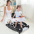 6 in 1 Foldable Baby Walker with Adjustable Height-Black - Color: Black D681-BC10167BK