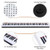 88-Key Portable Full-Size Semi-weighted Digital Piano Keyboard-White - Color: White D681-MU10068WH