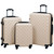 Hardcase Trolley Set 3 pcs Gold ABS A949-92416