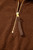 Brown Half Zip Fleece Pullover Sweatshirt T543-8797467869426