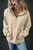 Smoke Gray Zip-up Stand Neck Kangaroo Pocket Sweatshirt T543-8797442900210