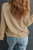 Khaki Embroidered Clover Pattern St Patrick Pullover Sweatshirt T543-8794172326130