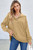 Simply Taupe Solid Ribbed Knit Buttoned Drop Shoulder Oversized Hoodie T543-8797464625394