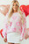 Pink Heart Shape Bubble Sleeve Baggy Sweater T543-8793068601586
