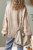 Pale Khaki Solid Color Cable Knit Ribbed Loose Sweater T543-8797499425010