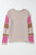 Simply Taupe Colorblock Exposed Seam Round Neck Sweater T543-8798855659762
