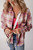 Pink Plaid Print Chest Pocket Long Sleeve Shacket T543-8783378448626