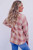Pink Plaid Print Chest Pocket Long Sleeve Shacket T543-8783378448626