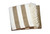 Cream and Stone Slanted Stripe Fringed Throw Blanket N270-475719