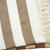 Cream and Stone Slanted Stripe Fringed Throw Blanket N270-475719