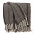 Brown and Taupe Striped Woven Handloom Throw N270-476216