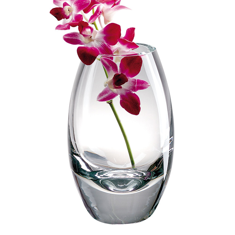 7" Clear Lead Free Crystal Oval Table Vase N270-375832