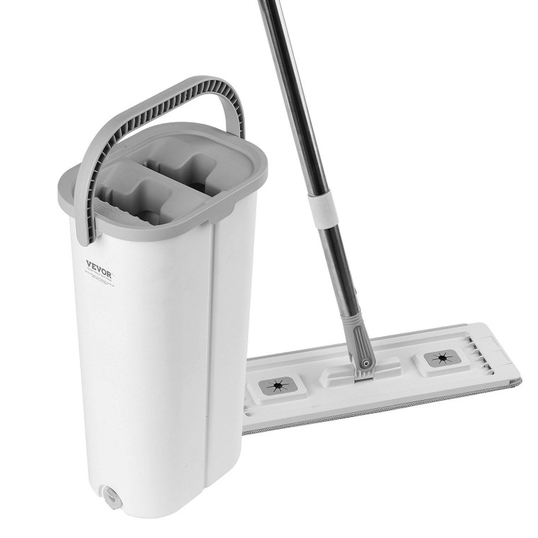  Mop and Bucket with Wringer Set, Wet & Dry Use, Flat Mop and Bucket System with 3 Washable Microfi E415-PBDTHDTTTZBXAEMDLV0