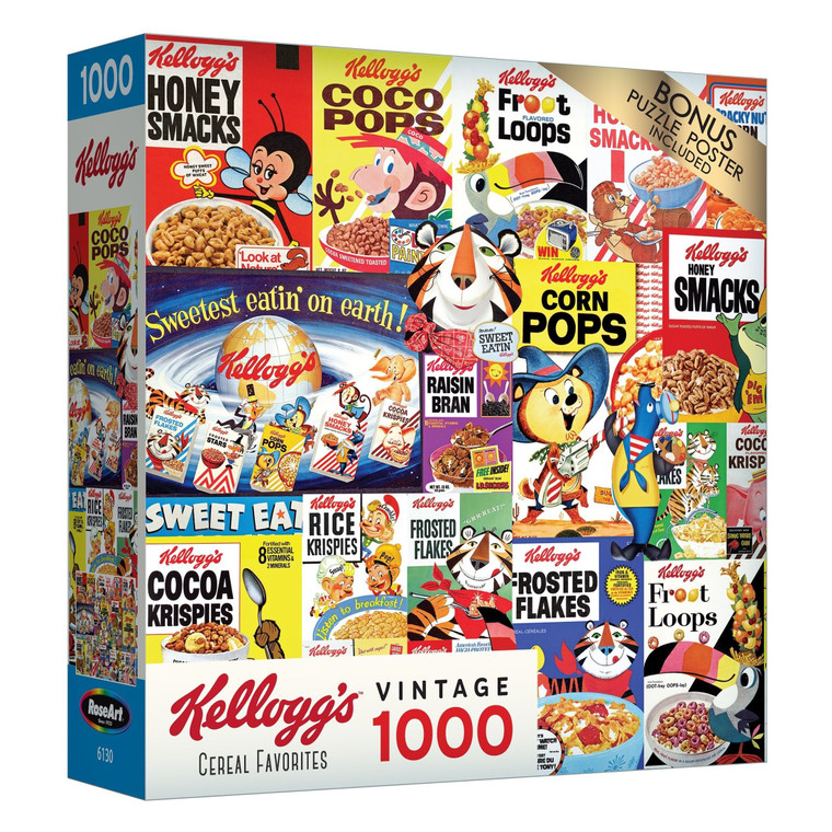 Licensed Jigsaw Puzzle Kelloggs 1000 PiecesCereal Favorites Pack of 1 N274-NM01717262_1