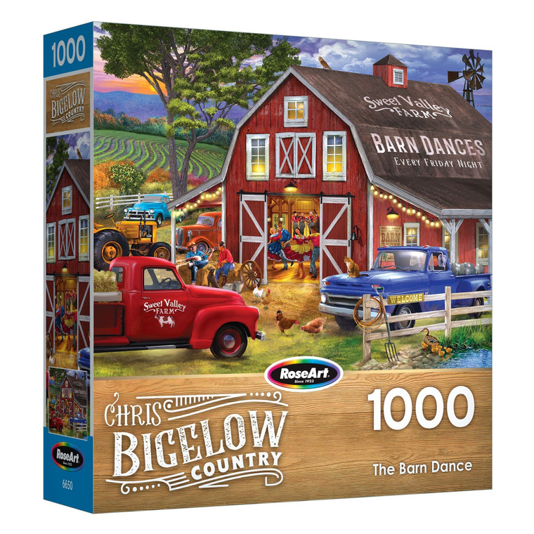 RoseArt Chris Bigelow Jigsaw Puzzle 1000 Pieces 20 X27 Barn Dance Pack of 1 N274-NM01717263_1