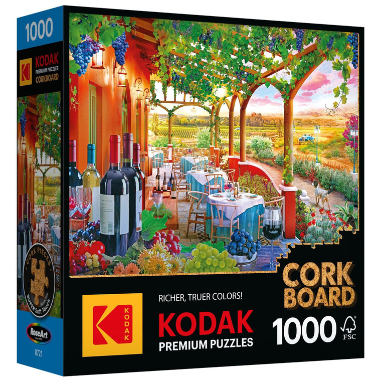 Kodak Premium Cork Board Jigsaw Puzzle 1000 Pieces 27 X20 Wine Country Pack of 1 N274-NM01716405_1