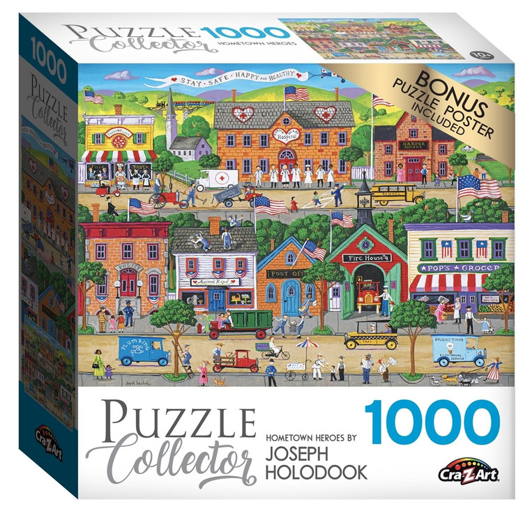 RoseArt Puzzle Collector Jigsaw Puzzle 1000 Pieces 20 X27 Hometown Heroes Pack of 1 N274-NM01717257_1