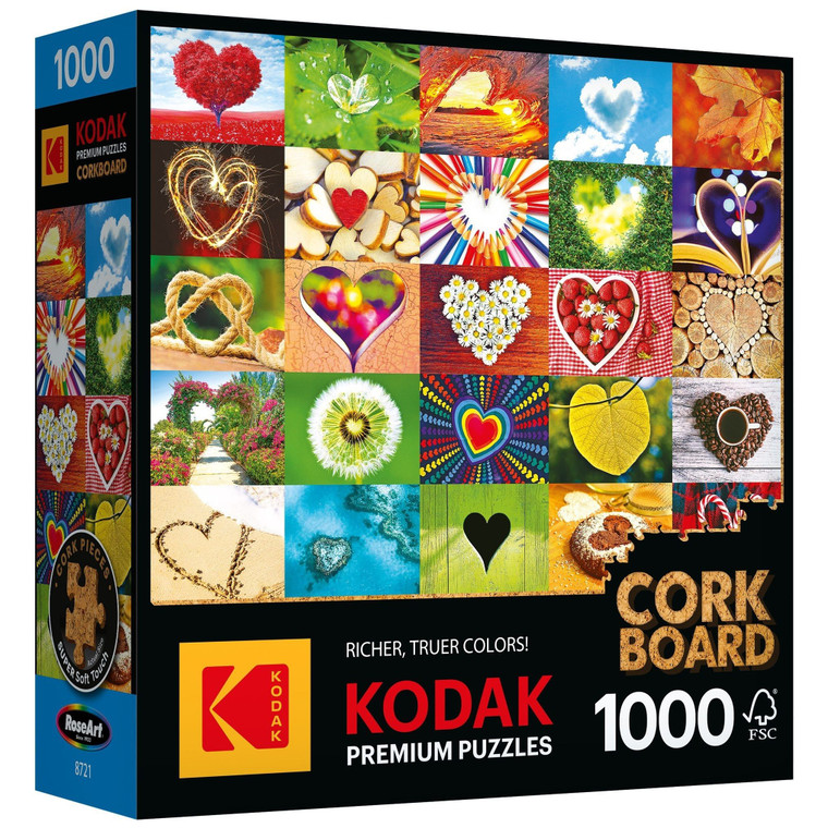 Kodak Premium Cork Board Jigsaw Puzzle 1000 Pieces 27 X20 Love is Everywhere Pack of 1 N274-NM01716404_1