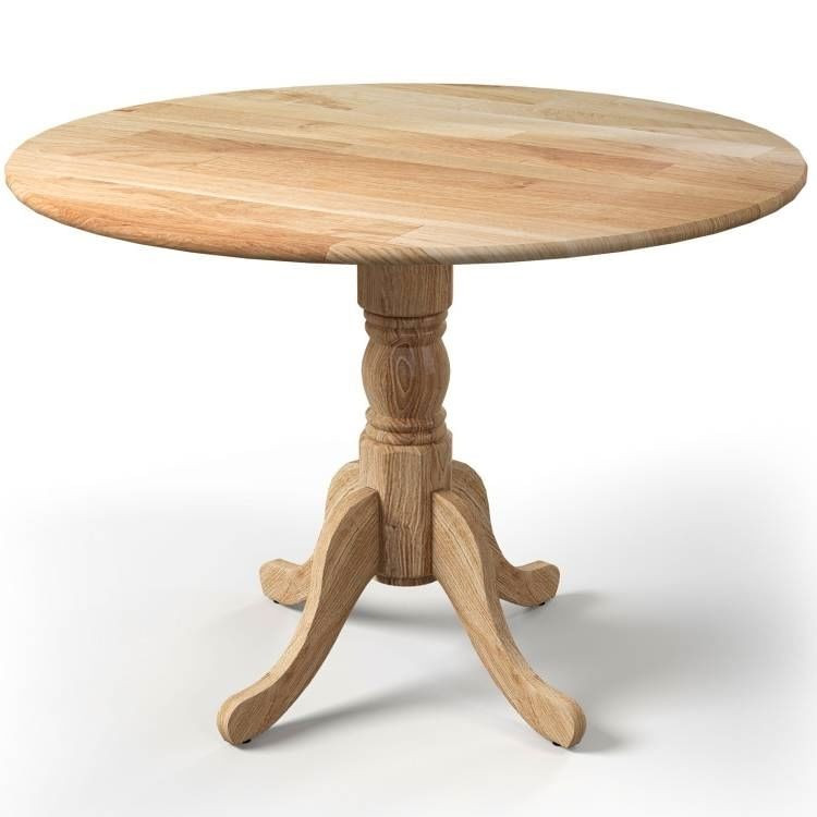 40-inch Round Solid Wood Farmhouse Kitchen Dining Table in Natural Wooden Finish Q280-NATWDRT13975628