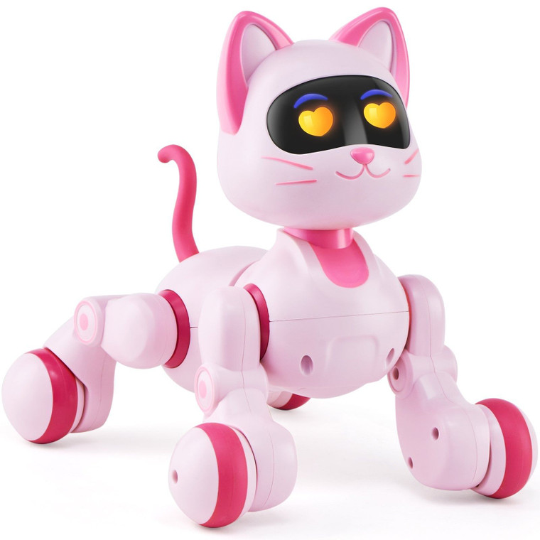 Remote Control Robot Cat Toy, RC Cat Programmable Smart Interactive Robotic Pet for Kids with Touch E415-JQGWAPPWYYKZKZEF9V9