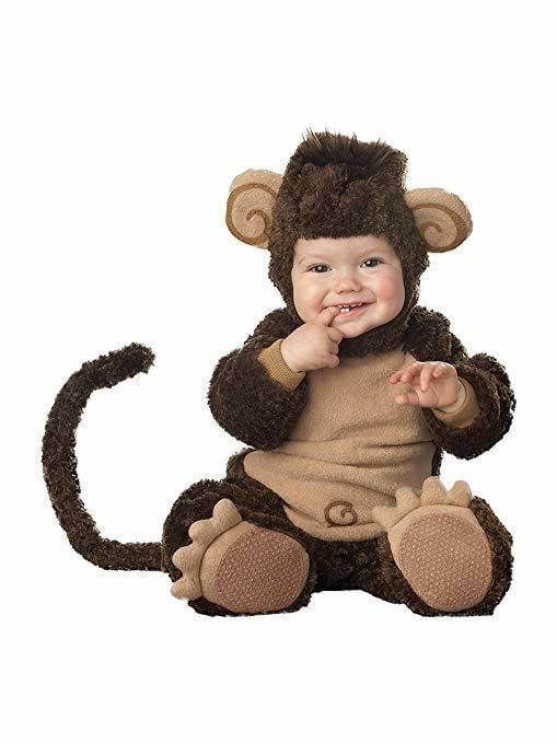InCharacter Costumes Baby s Lil Monkey Costume Brown Tan Medium 12 18 Months N274-FC01004330