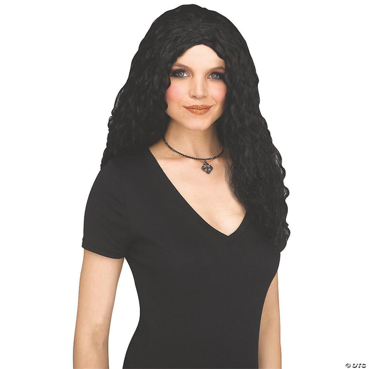 CRIMPED SORCERESS WIG-BLACK M680-FW92137BK