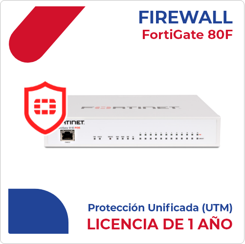 Licencia de Software FortiGate-80F 1 Año UTP – Protección Avanzada
