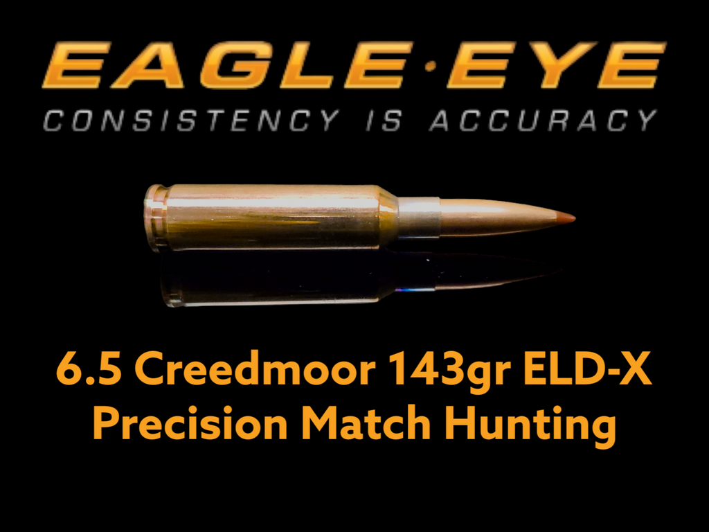 Eagle Eye 6.5 Creedmoor 143gr ELD-X Precision Match Hunting Ammunition