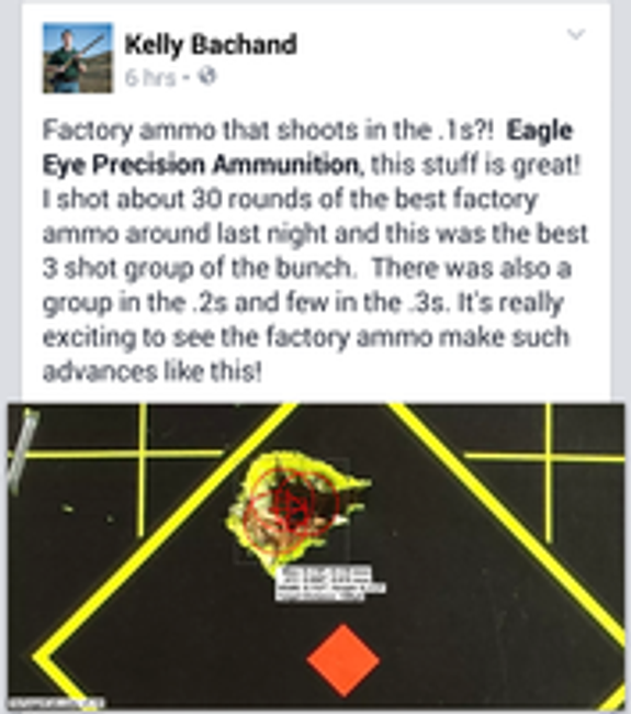 Group tests by Kelly Bachand - US Rifle Team Member 