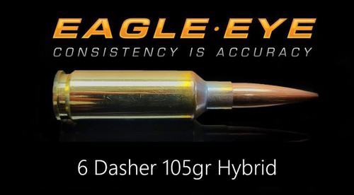Eagle Eye 6 Dasher 105gr Hybrid precision match ammunition