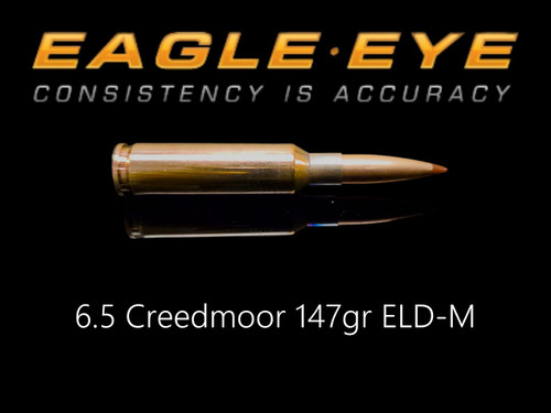 Eagle Eye 6.5 Creedmoor 147gr ELD-M precision match ammunition