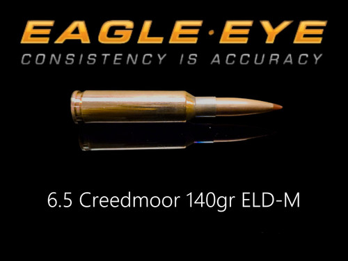 Eagle Eye 6.5 Creedmoor 140gr ELD-M precision match ammunition