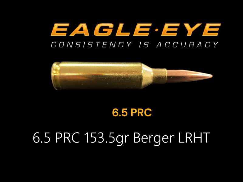 Eagle Eye 6.5 PRC 153.5gr Berger LRHT precision match ammunition