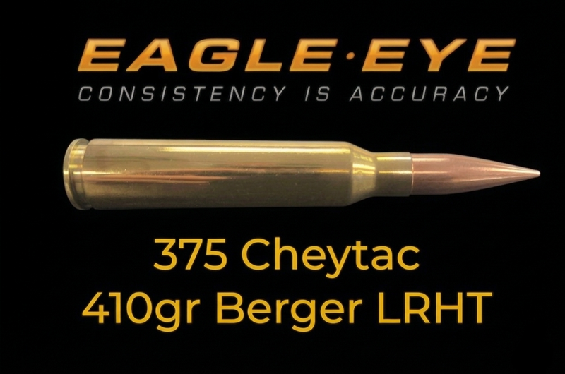 375 Cheytac 390gr 410gr Hybrid Precision Match Ammunition