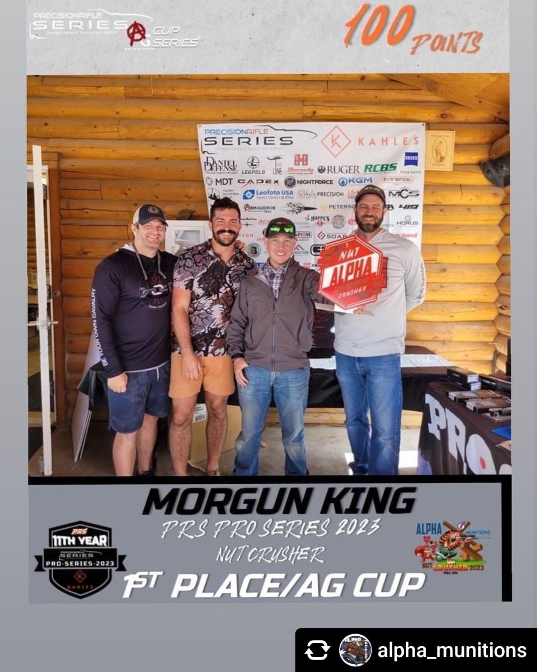 Eagle Eye 6.5 Creedmoor Ammunition is used by Morgun King to Win the Nutcrusher PRS AG Cup Competition