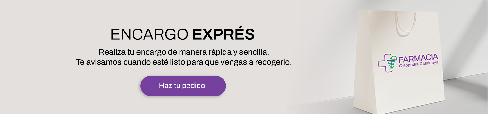 Haz tu encargo exprés en Farmacia Ortopedia Catalunya