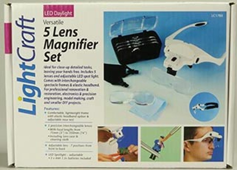 Lightcraft 5 lens LED Magnifier Set