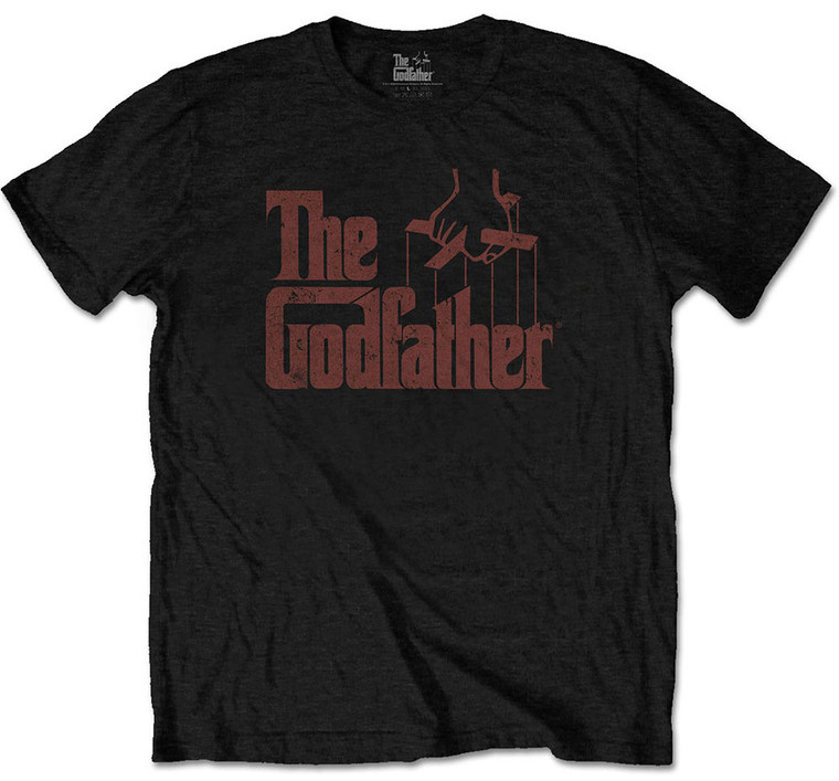 The Godfather Logo Black Cotton T-Shirt