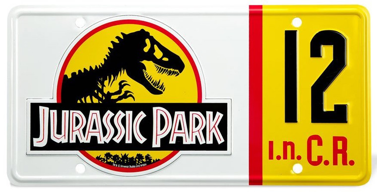 Jurassic Park Replica Dennis Nedry Licence Plate